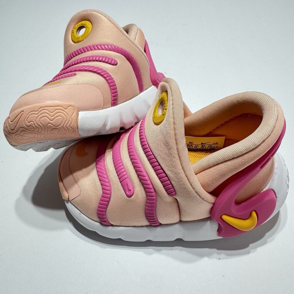 Nike Dynamo 2 EasyOn Toddler 4C FD0554-800 Arctic Orange Pinksicle Shoes